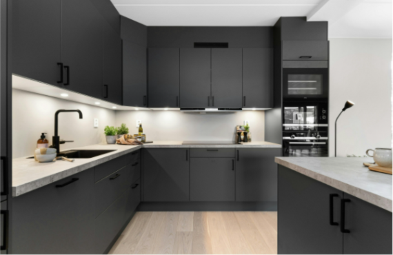 Modern L-Shaped Kitchen